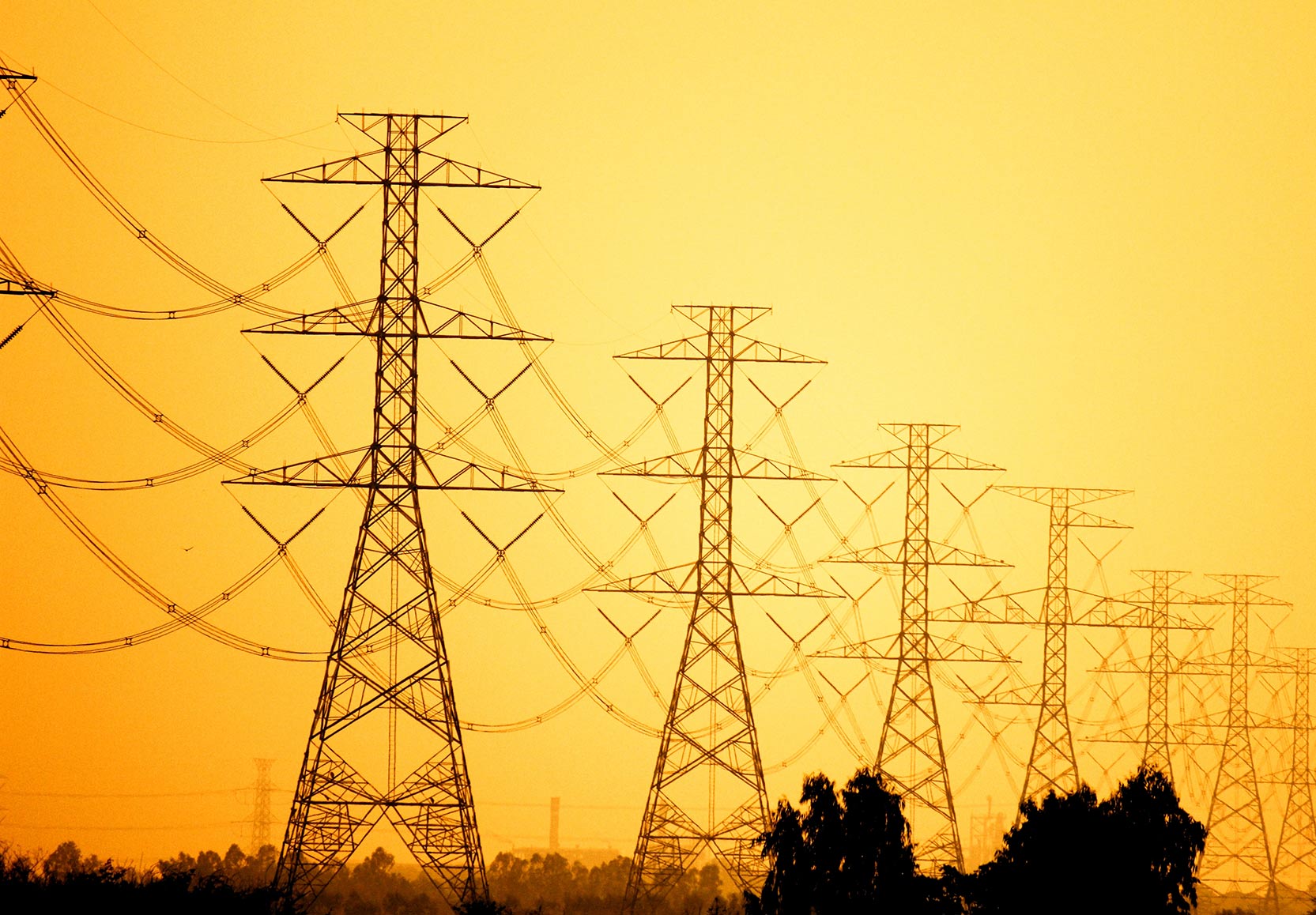 Yellow Towers Graphic